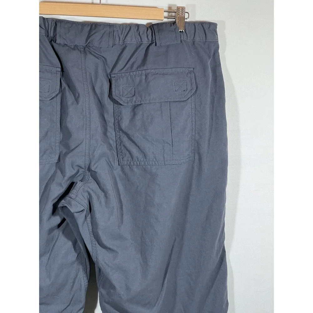 Duluth Trading Cargo Pants Mens XLx30‎ Blue Workwear Hiking Utility